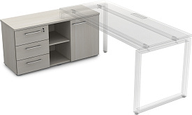Тумба с 3-мя ящиками и дверкой Gloss Line 9НТ.006 Ivory Тумба с 3-мя ящиками и дверкой Gloss Line 9НТ.006 Ivory