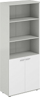 Шкаф высокий 2-дверный Sigma SG.831.SH.WH Серый бархат / Белый Шкаф высокий 2-дверный Sigma SG.831.SH.WH Серый бархат / Белый
