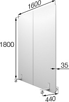 Мобильная перегородка Муви MV-160/180