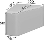 Модуль соединительный 30° высокий Смарт ткань