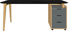 Стол руководителя Remo Rem-180.1R+Rem-32