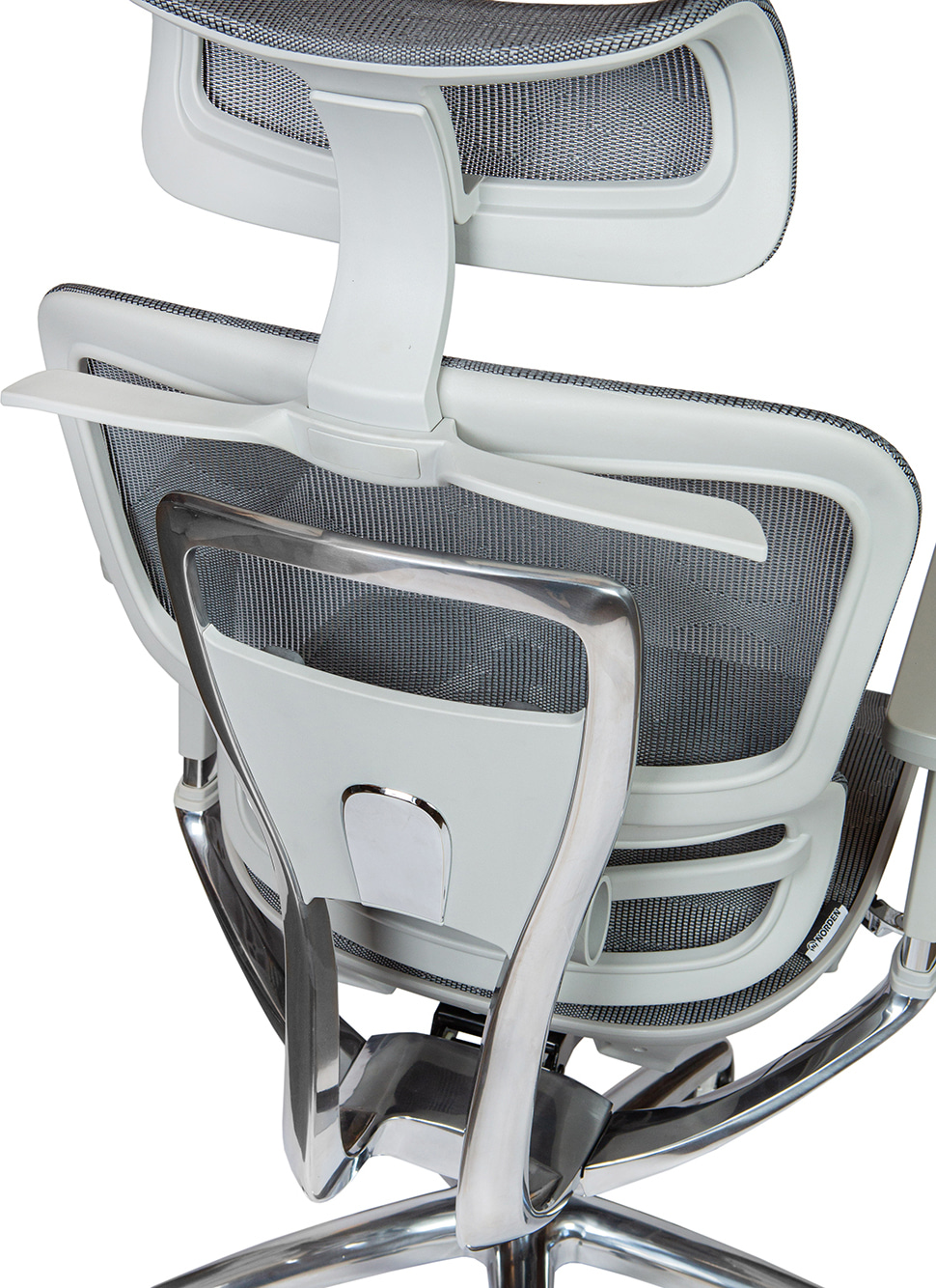 Кресло офисное эргономичное Kron aluminium grey