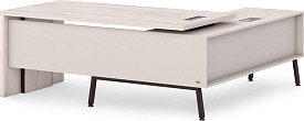 Стол руководителя с опорной тумбой Lavana Supreme Т-119л/пр Таксония светлая/Бежевый песок Стол руководителя с опорной тумбой Lavana Supreme Т-119л/пр Таксония светлая/Бежевый песок