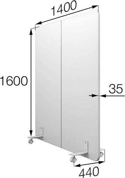 Мобильная перегородка Муви MV-140/160