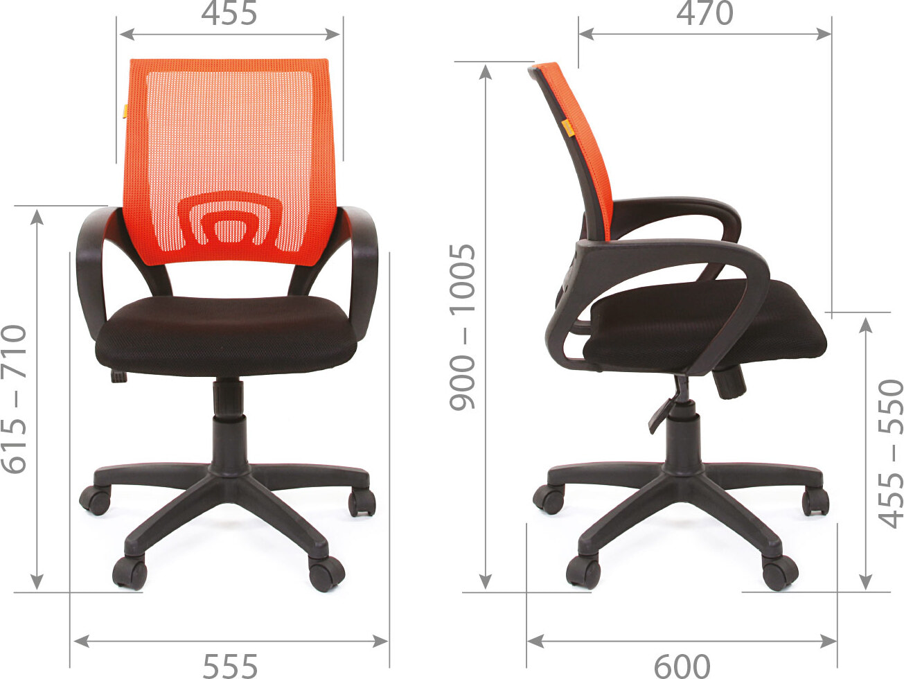 Кресло персонала Chairman 696 Black