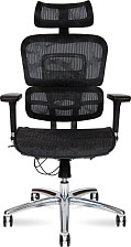 Кресло офисное эргономичное Kron aluminium black