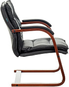 Кресло посетителя Бюрократ T-9927WALNUT-AV