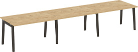 Стол переговорный Onix Wood OW.PRG-3.3 Тиквуд светлый/Дуб темный