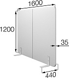 Мобильная перегородка Фикс FX-160/120
