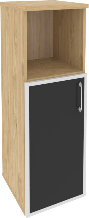 Шкаф средний узкий левый Onix O.SU-2.2R(L) black