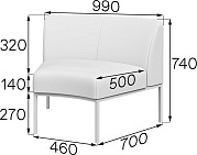 Секция 45° Астро ткань