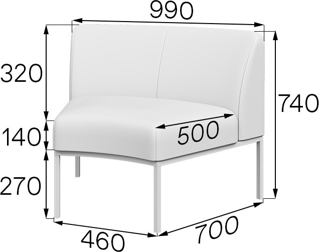 Секция 45° Астро ткань