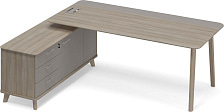 Стoл руководителя левый Time Wood ТМ В2 103
