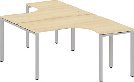 Рабочая станция криволинейная БП.РАС-СА-2.3 Gray Акация Лорка