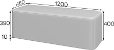 Пуф Блок БК-12040 ткань