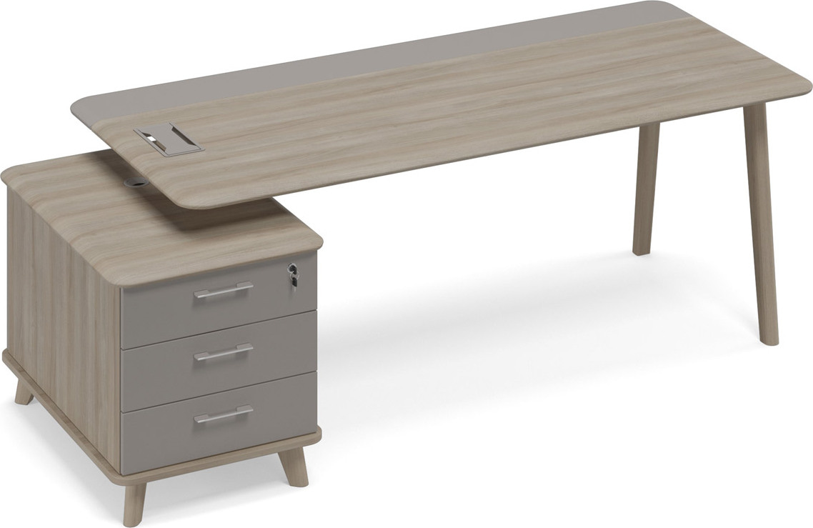 Стoл руководителя левый Time Wood ТМ В2 107
