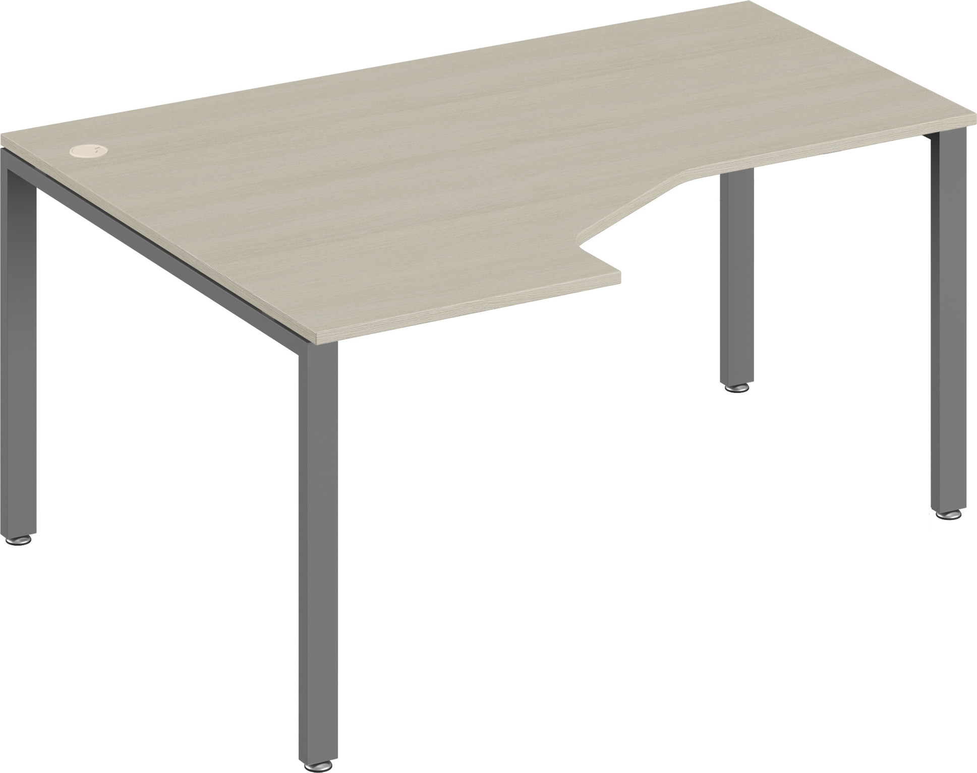 Эргономичный стол левый Trend Metal TDM322156