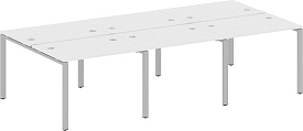 Рабочая станция на 6 мест БП.СМ-6.1 Gray Белый