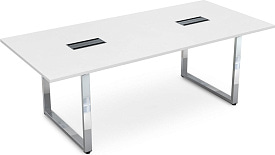 Стол для переговоров Gloss Line НСП-О.939 Белый премиум Стол для переговоров Gloss Line НСП-О.939 Белый премиум