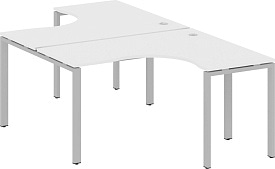 Рабочая станция криволинейная БП.РАС-СА-2.3 Gray Белый