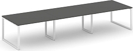 Стол переговорный Style Project SN-6O.SPRG-054.3 Антрацит / Белый Стол переговорный Style Project SN-6O.SPRG-054.3 Антрацит / Белый