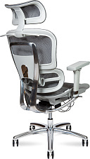 Кресло офисное эргономичное Kron aluminium grey