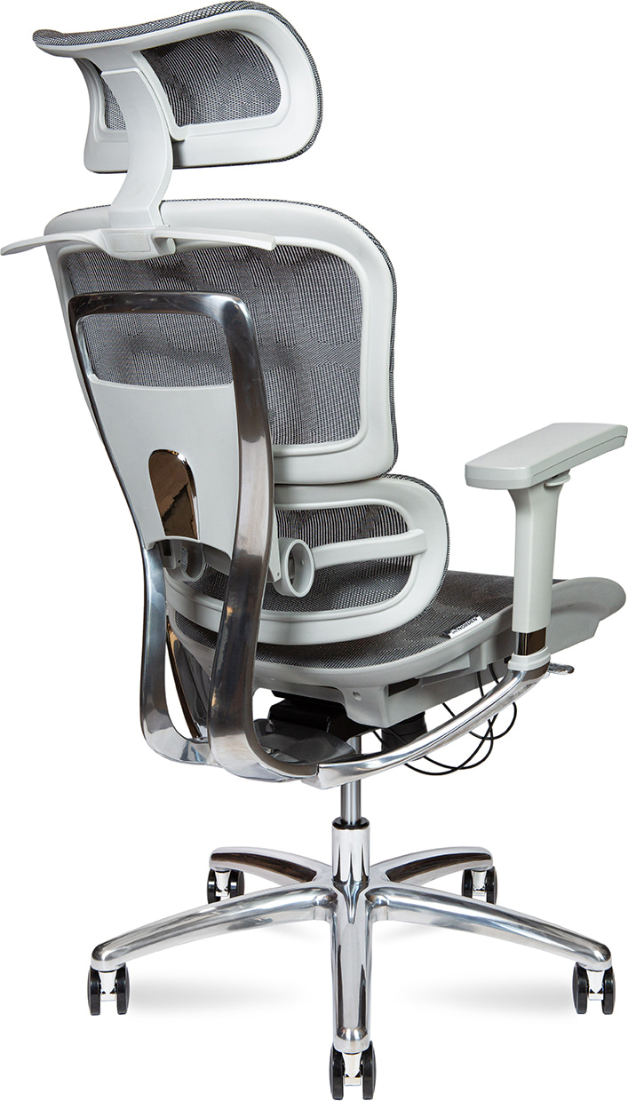 Кресло офисное эргономичное Kron aluminium grey