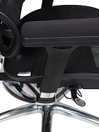 Кресло офисное эргономичное Kron aluminium black