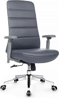 Кресло персонала RivaChair Sam-M RCH B654-1 Экокожа синяя