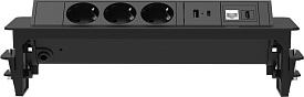Розеточный блок DESK PRO G4703-2AC1H1R Черный