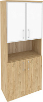 Шкаф высокий широкий Onix O.ST-1.4R white Тиквуд светлый Шкаф высокий широкий Onix O.ST-1.4R white Тиквуд светлый