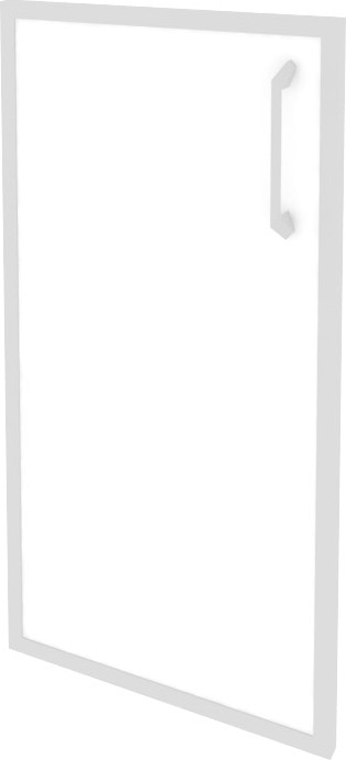 Фасад стекло в раме низкий левый Onix O.SR-3(L) white