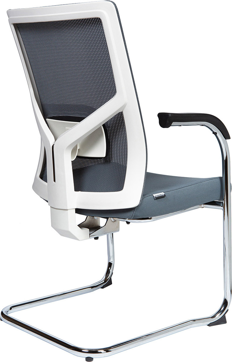 Кресло посетителя Сильвия white/gray CF