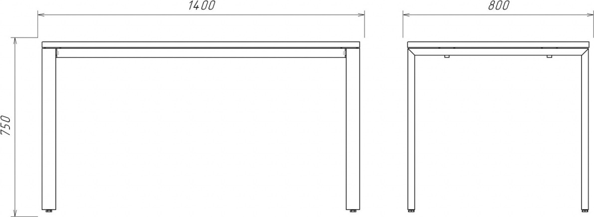 Стол рабочий с металлическим лючком 6U0814C 60x30_sale