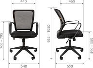 Кресло персонала Chairman 698 black
