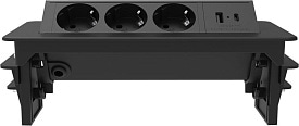 Розеточный блок DESK PRO G4703-2AC Черный