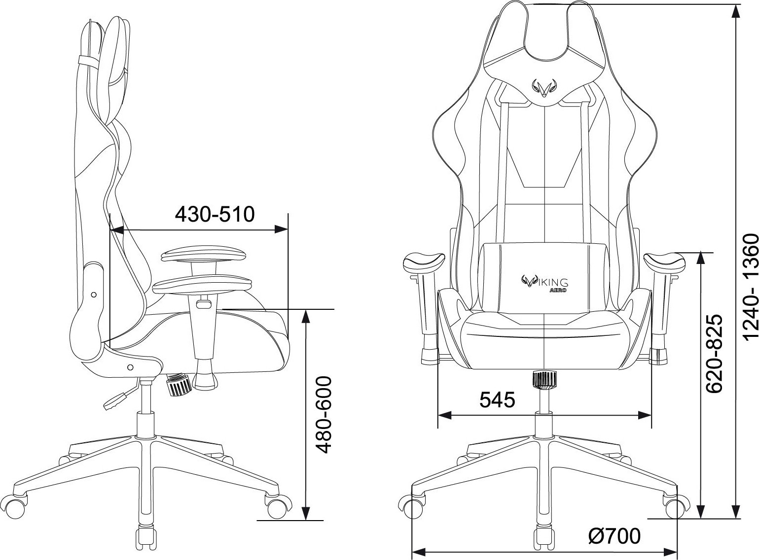 Кресло игровое Бюрократ VIKING 5 AERO