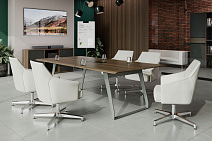 Стол переговорный Quartz QZ.0102.BW.GF