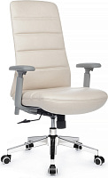 Кресло персонала RivaChair Sam-M RCH B654-1 Экокожа кремовая