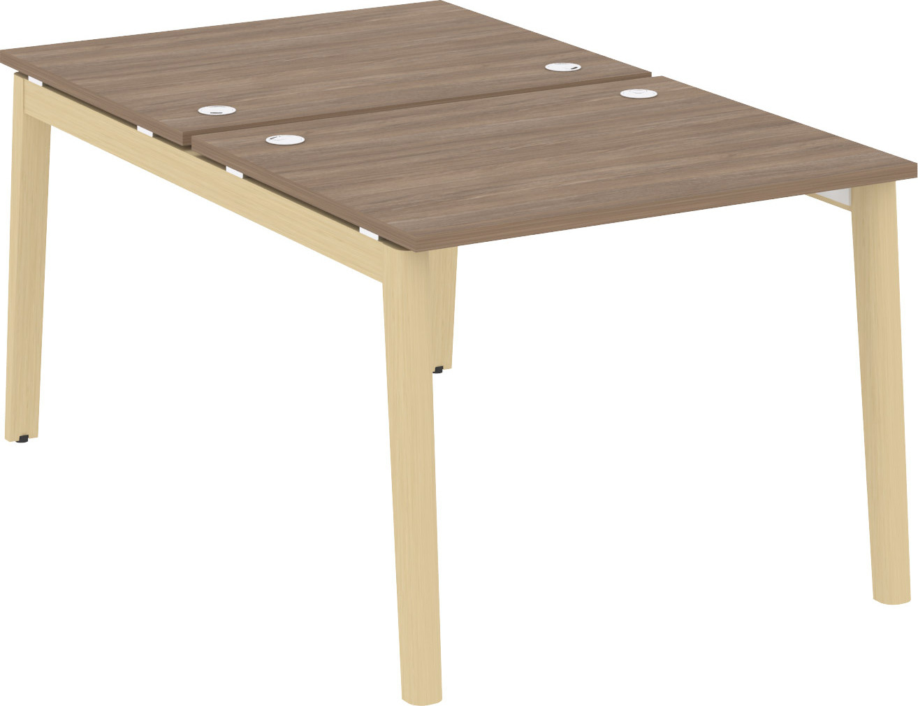 Рабочая станция на 2 рабочих места Onix Wood OW.D.RS-2.1.8