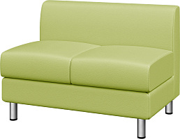 Секция двухместная Домино экокожа Ecotex 3006
