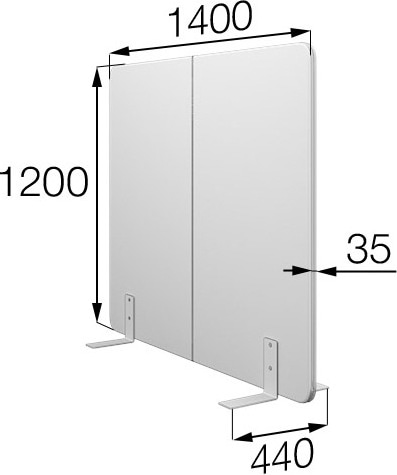 Мобильная перегородка Фикс FX-140/120