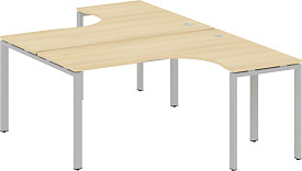 Рабочая станция криволинейная БП.РАС-СА-2.4 Gray Акация Лорка