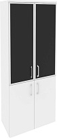 Шкаф высокий широкий Onix O.ST-1.2R black Белый бриллиант Шкаф высокий широкий Onix O.ST-1.2R black Белый бриллиант