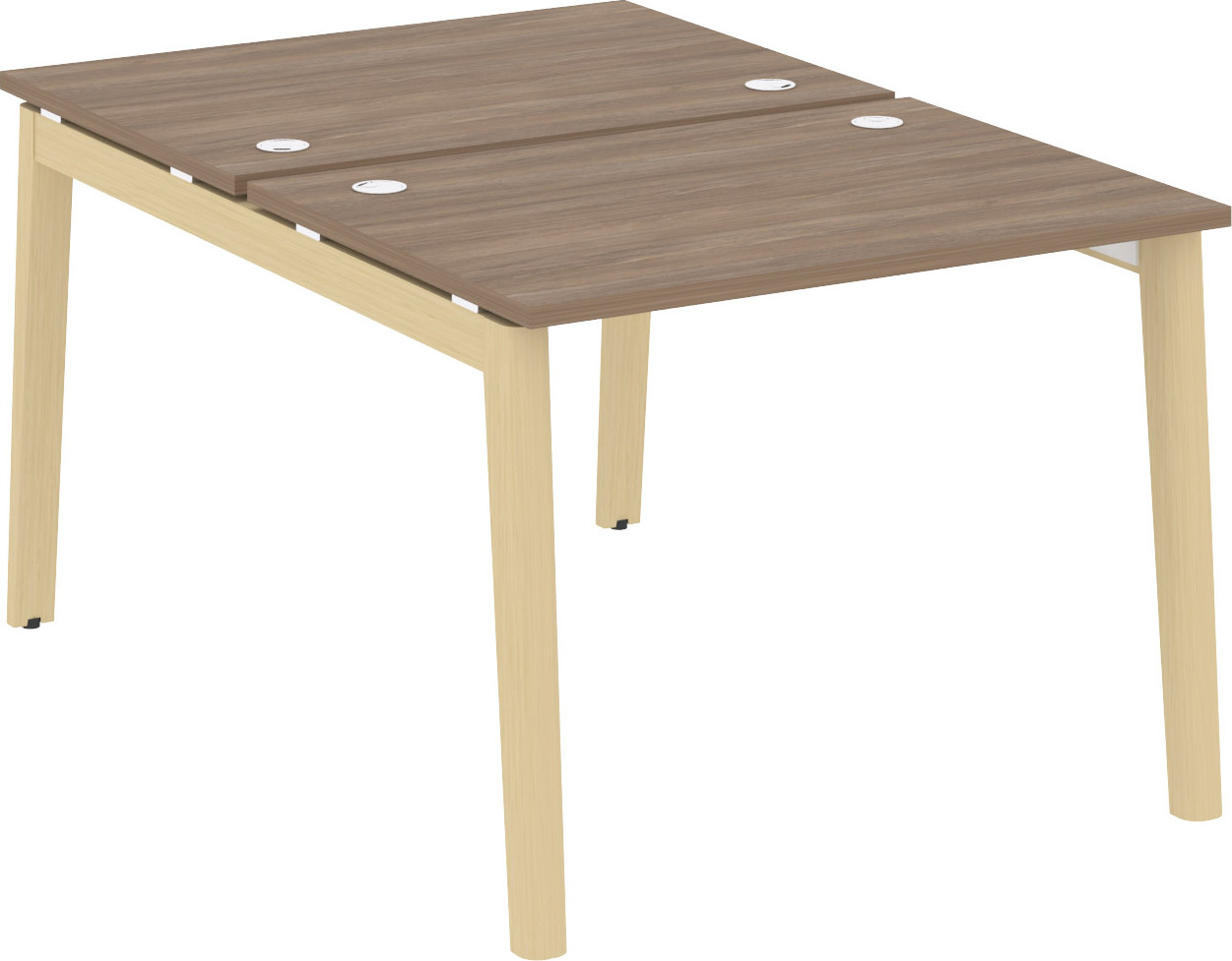 Рабочая станция на 2 рабочих места Onix Wood OW.D.RS-2.1.7