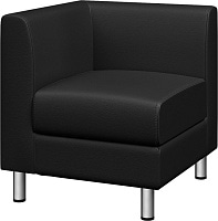 Секция одноместная Домино левый подлокотник экокожа Ecotex 3001