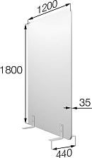 Мобильная перегородка Фикс FX-120/180