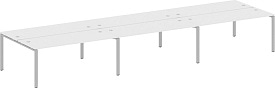 Рабочая станция на 6 мест БП.СМ-6.5 Gray Белый