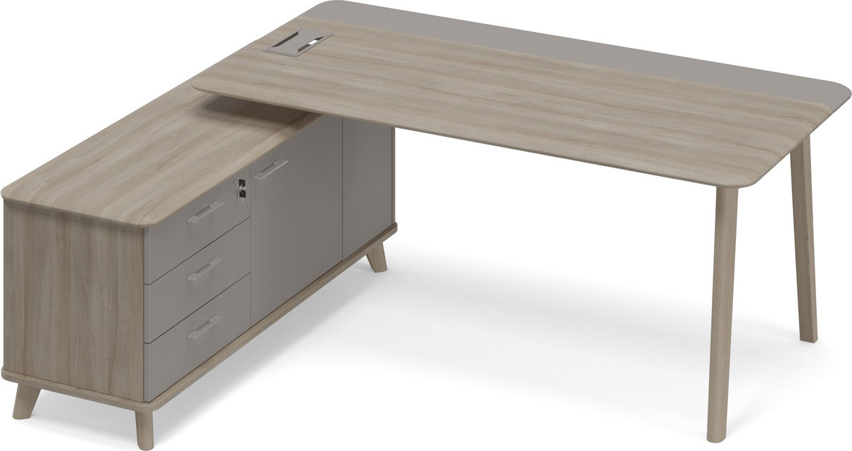 Стoл руководителя левый Time Wood ТМ В2 101