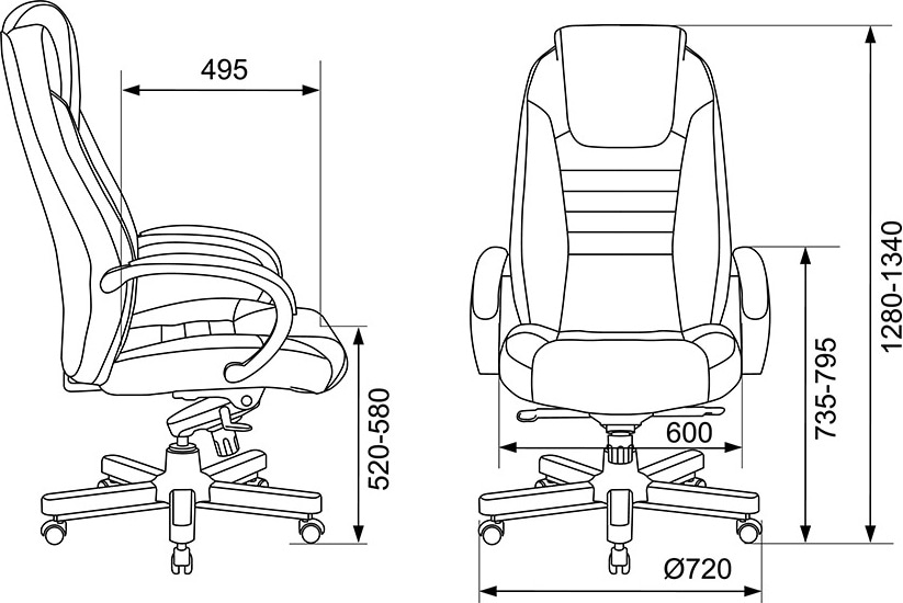 Кресло руководителя Бюрократ T-9923 MAHOGANY